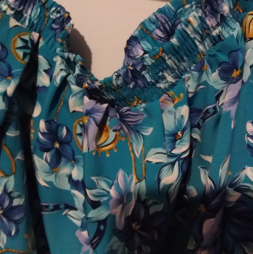 KORET 2 pc plus size floral Skirt & Shirt - Picture 7 of 8